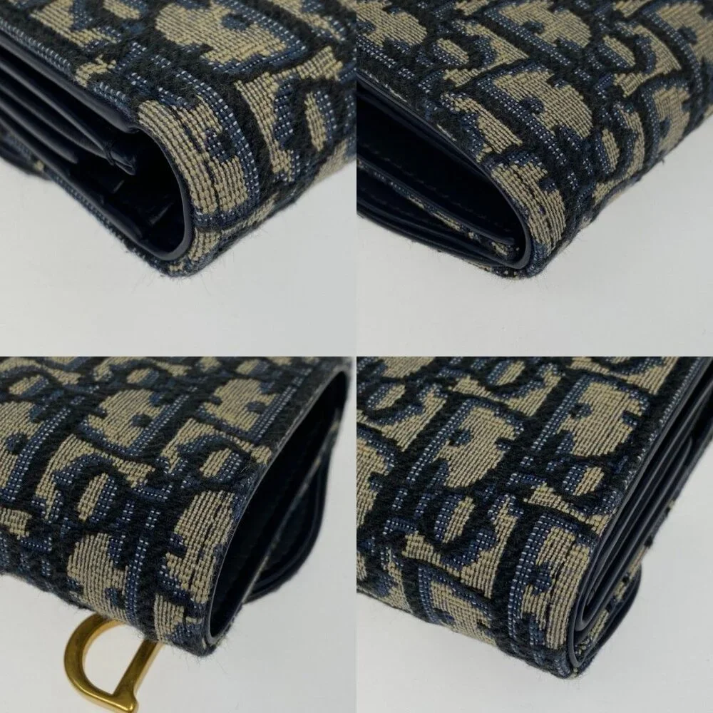 Christian Dior Trifold Wallet S5912 Ctzq M928 Blue - Picture 6 of 10